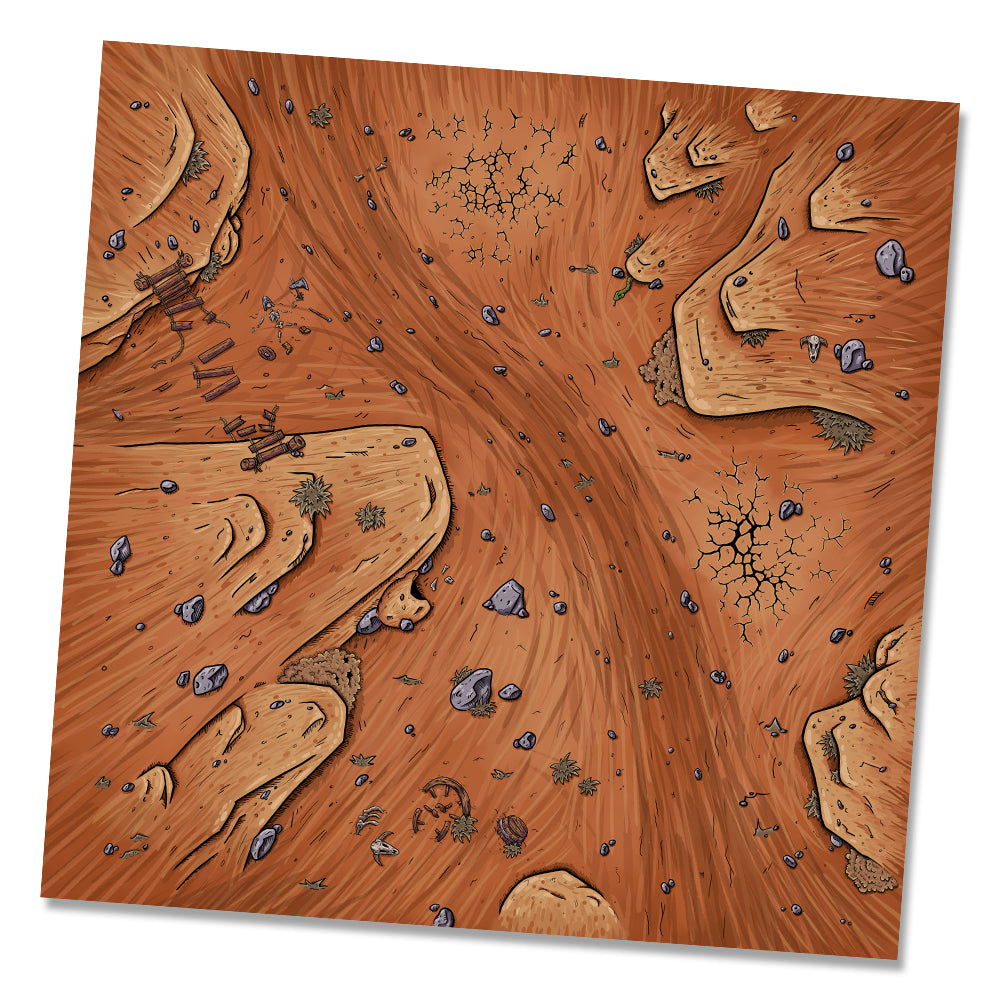 2x2 The Sundered Badlands Mat