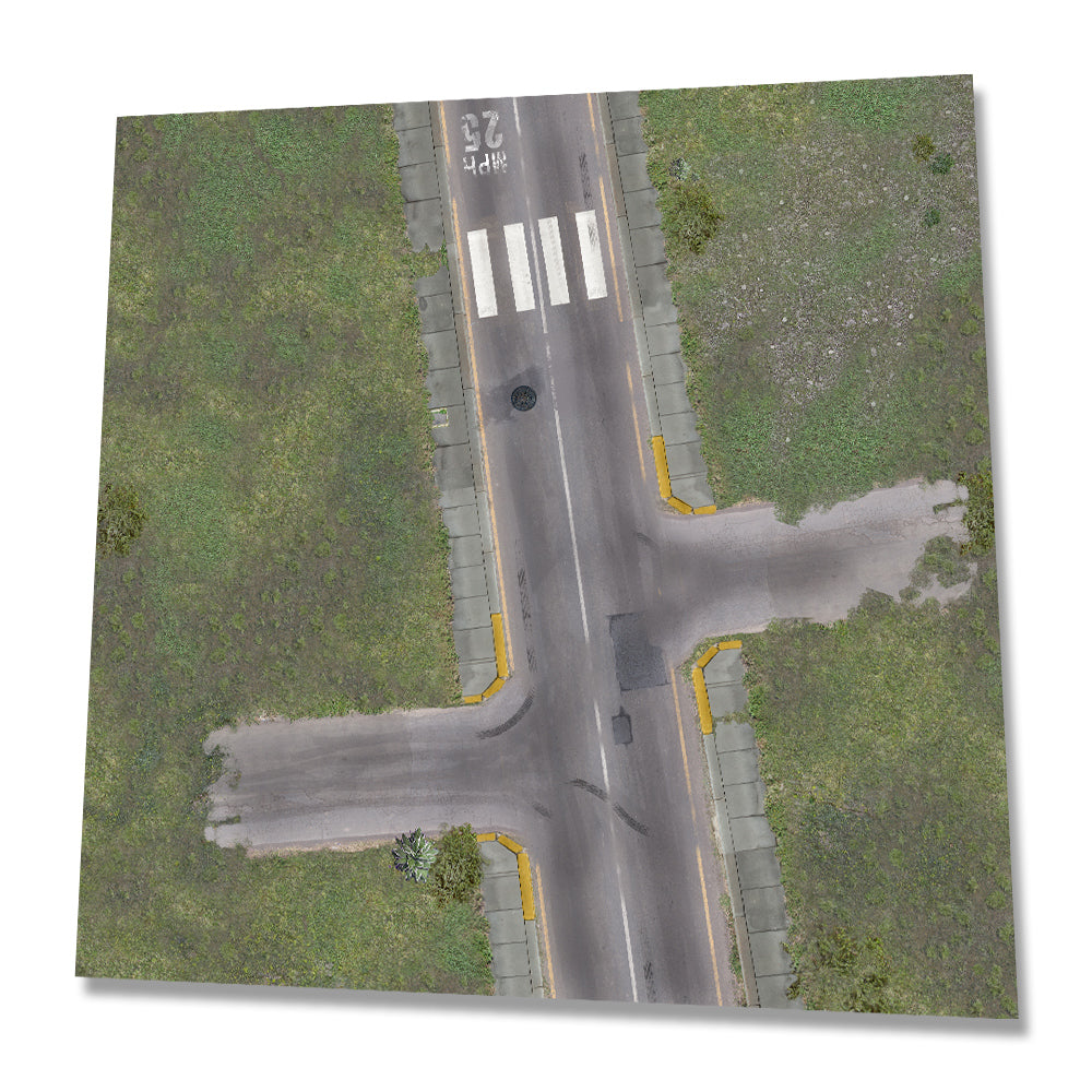 3x3 Suburbia Gaming Mat – Black Site Studios