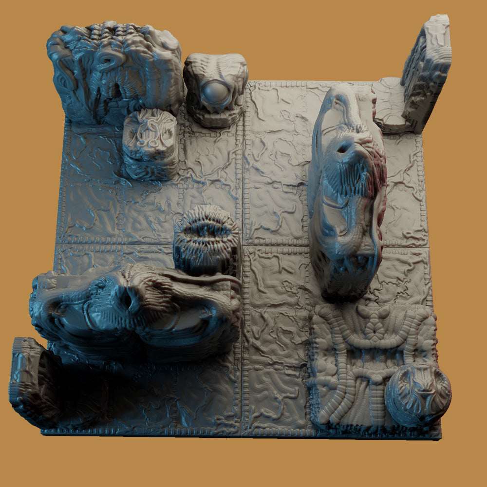 Demon Ship - Digital Alien Ship Terrain Pack – Black Site Studios