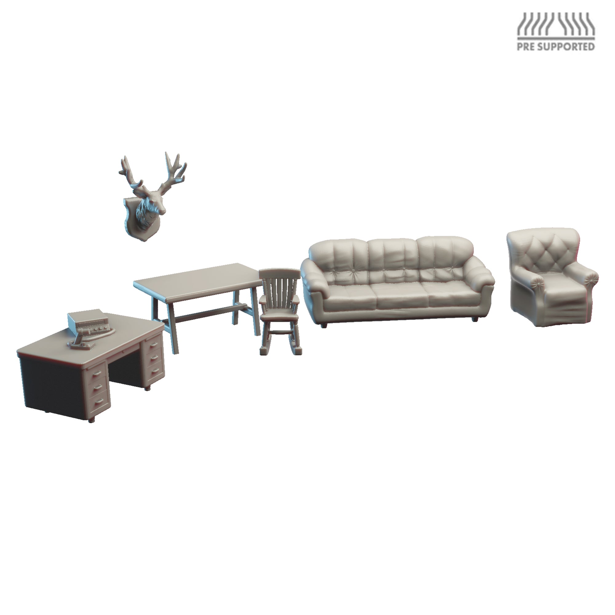 Ranger Station Furniture - Digital STL – Black Site Studios