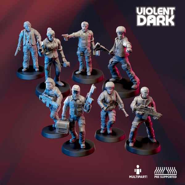 Violent Dark - Multipart Crew Kit - DIGITAL STL