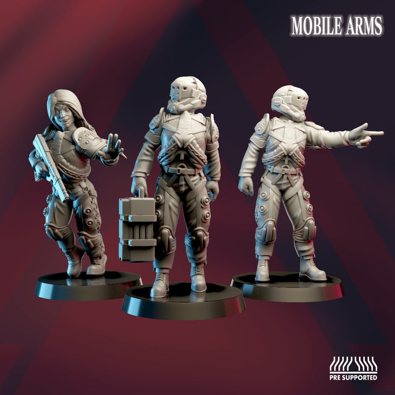 Mobile Arms - Pilot Set A - DIGITAL STL