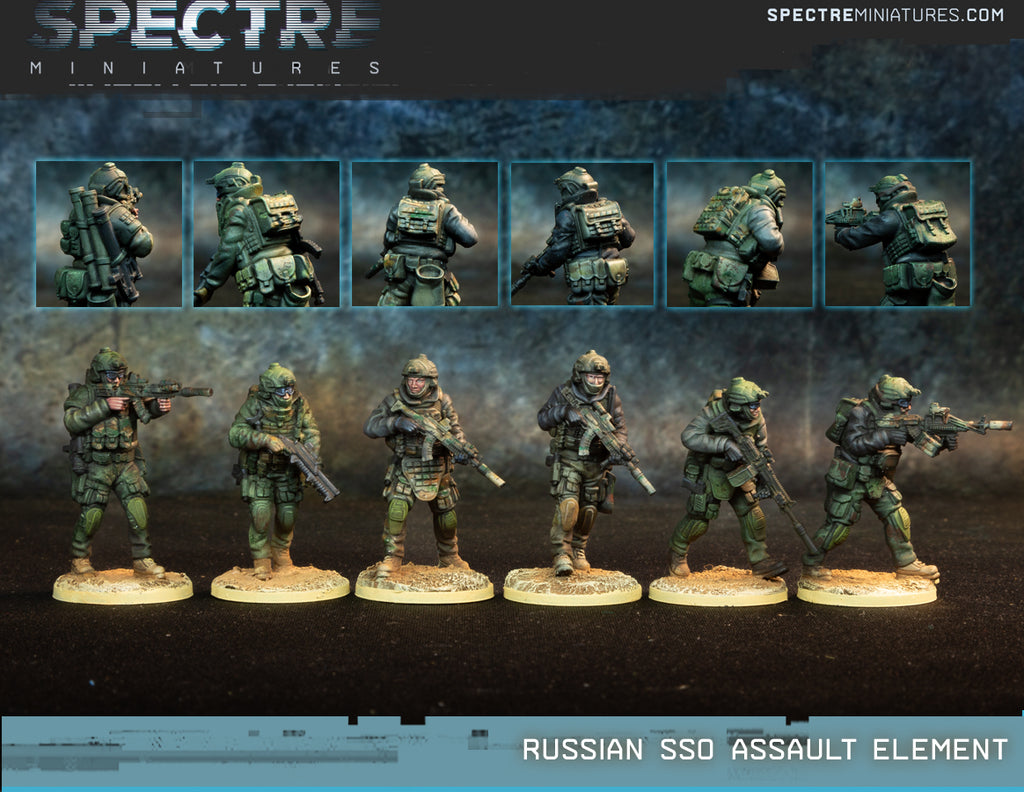 Spectre Miniatures - Russian SSO Assault Element – Black Site Studios