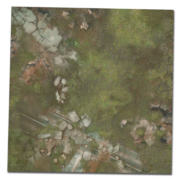 3x3 Ruined Wasteland Gaming Mat Preorder