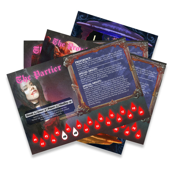 Night Thirst - Printed Vampire Cards